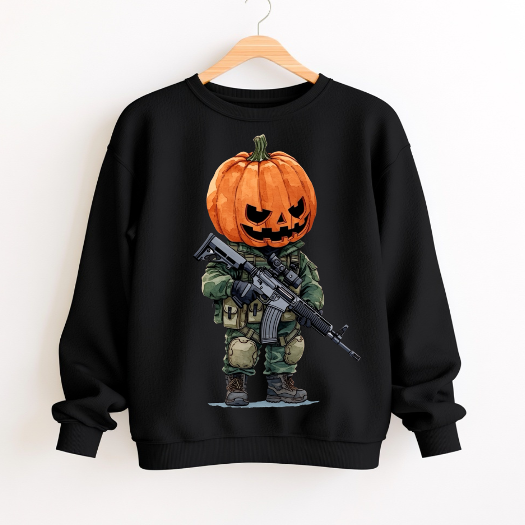 Halloween Soldier Pumpkin PNG Clipart