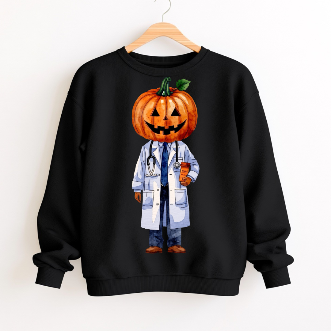 Halloween Doctor Pumpkin PNG Clipart
