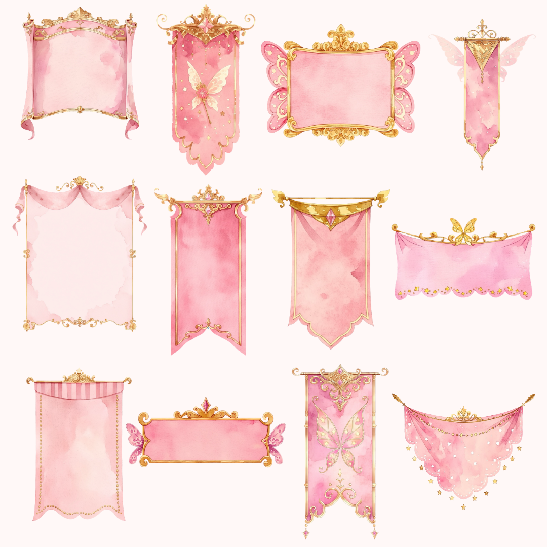 Rose Gold Fairy Banners ✨💖
