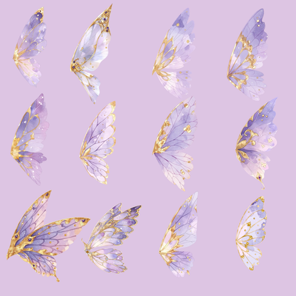 Whimsical Fairy Wings PNG Clipart
