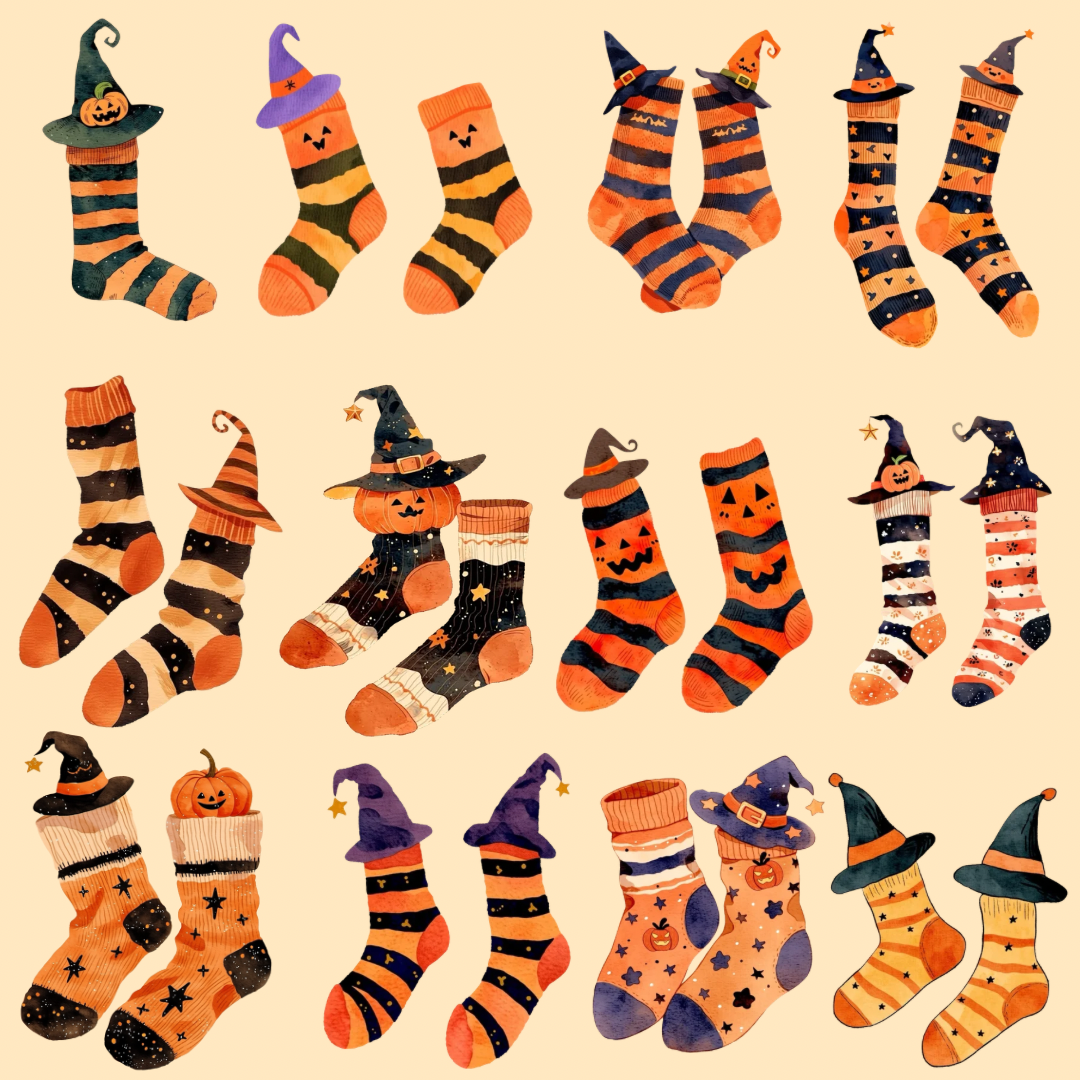 Halloween Socks PNG Clipart
