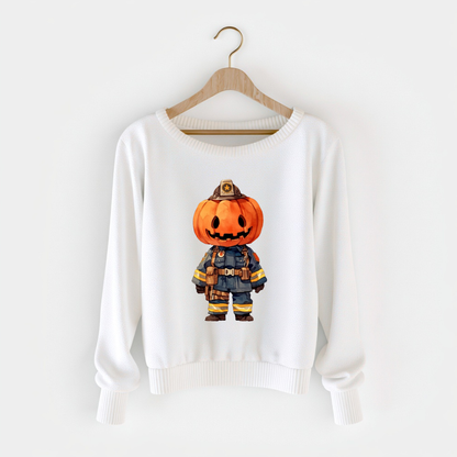 Halloween Firefighter Pumpkin PNG Clipart