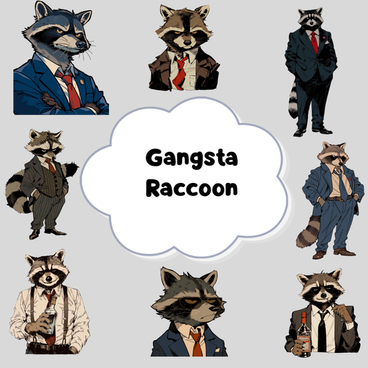 Gangsta Raccoon PNG Clipart