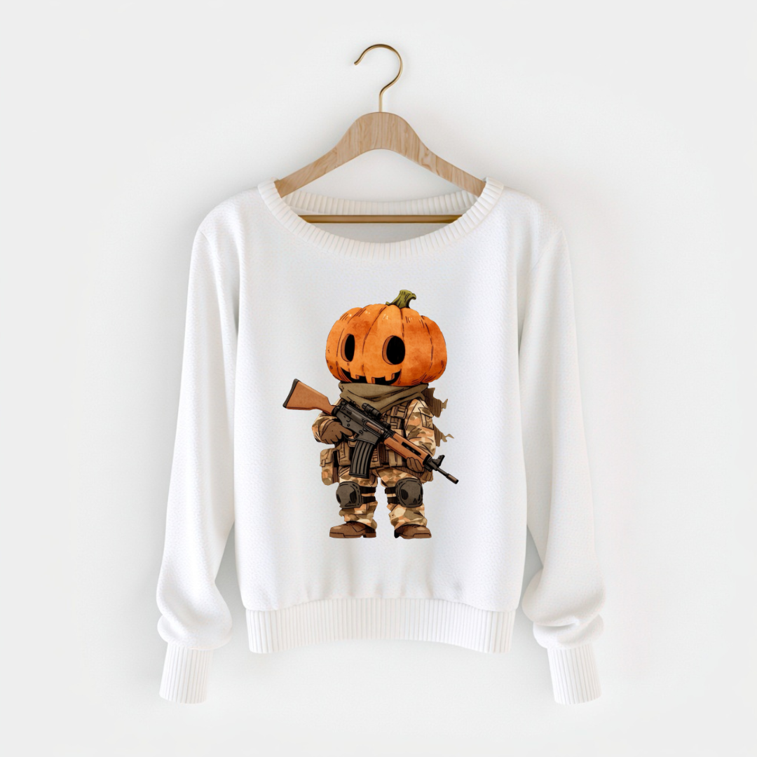 Halloween Soldier Pumpkin PNG Clipart