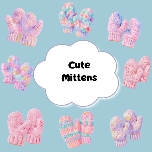 Cute Mittens PNG Clipart