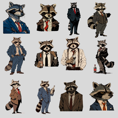 Gangsta Raccoon PNG Clipart