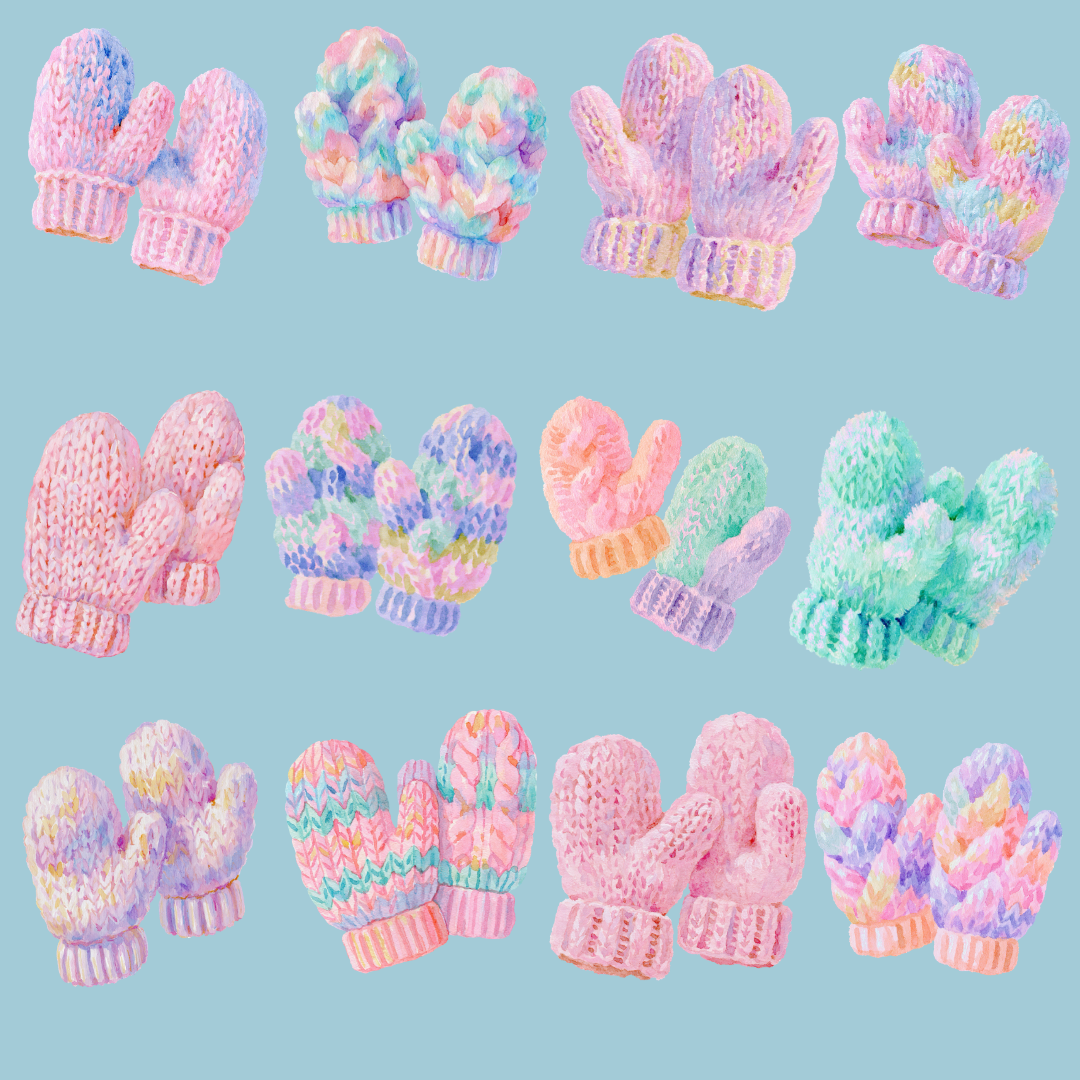 Cute Mittens PNG Clipart