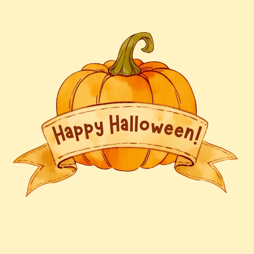 Pumpkin Banner Clipart | Fall Watercolor Pumpkin PNG | Autumn Transparent PNG | Junk Journal & Craft Design