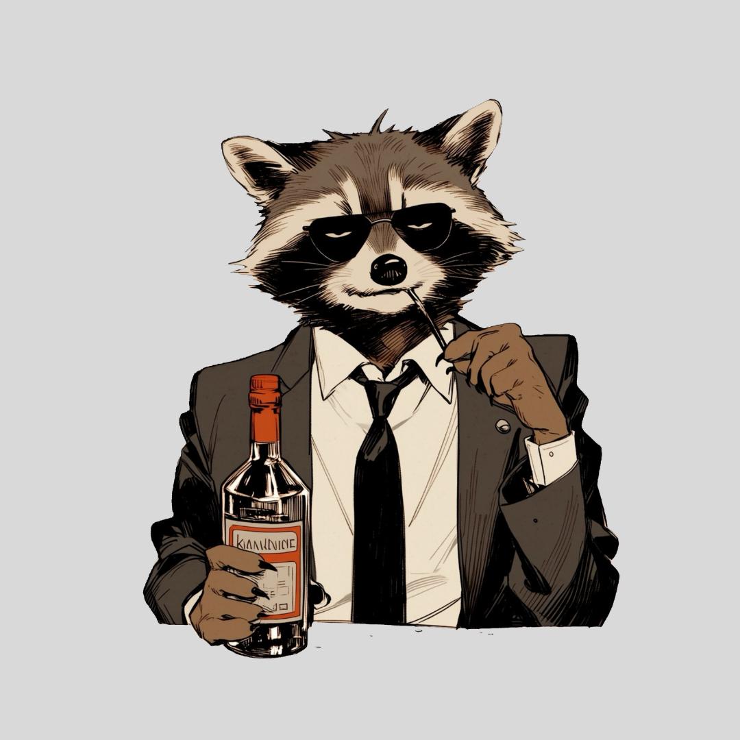 Gangsta Raccoon PNG Clipart