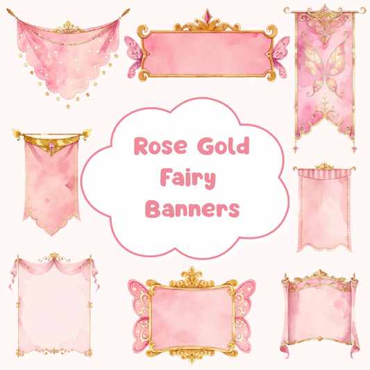Rose Gold Fairy Banners ✨💖
