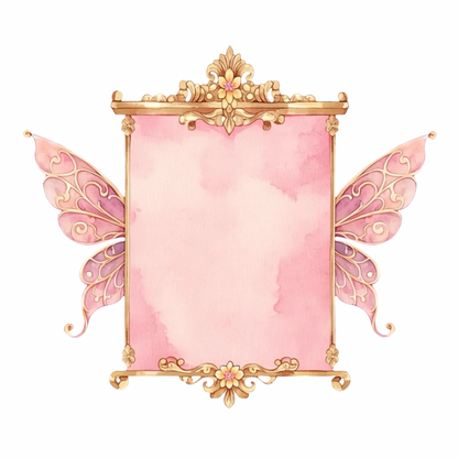 Rose Gold Fairy Banners
