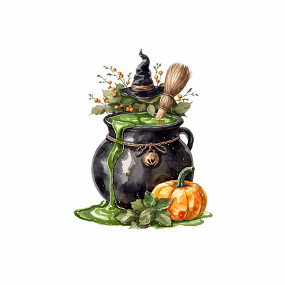 Spooky Halloween PNG Clipart Bundle (12 Pieces)