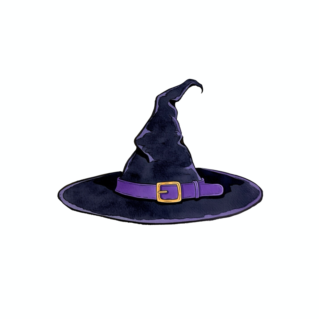 Halloween Witch Essentials Clipart Set PNG