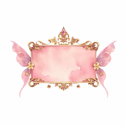 Rose Gold Fairy Banners