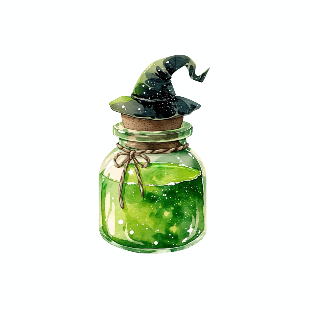 Halloween Witch Essentials Clipart Set PNG
