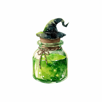 Halloween Witch Essentials Clipart Set PNG
