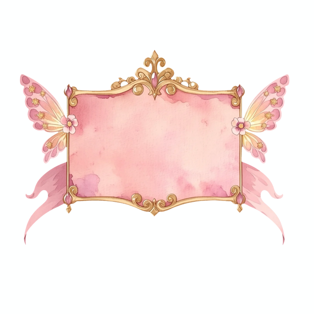 Rose Gold Fairy Banners