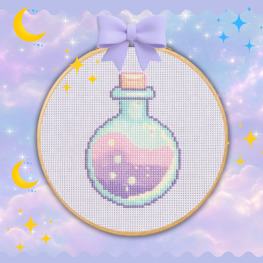 Pastel Jar Cross Stitch Pattern