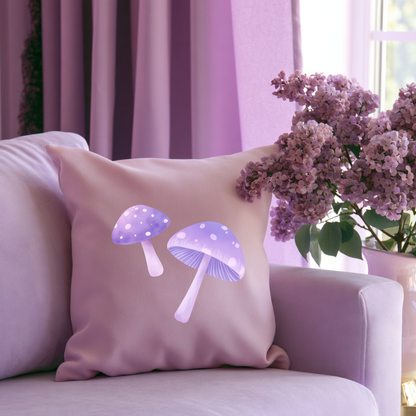 Whimsical Lavender Mushroom PNG Clipart